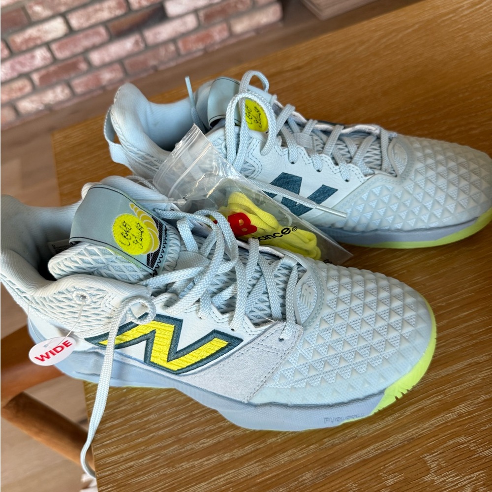 New Balance Athletic Shoes in Gray and Yellow